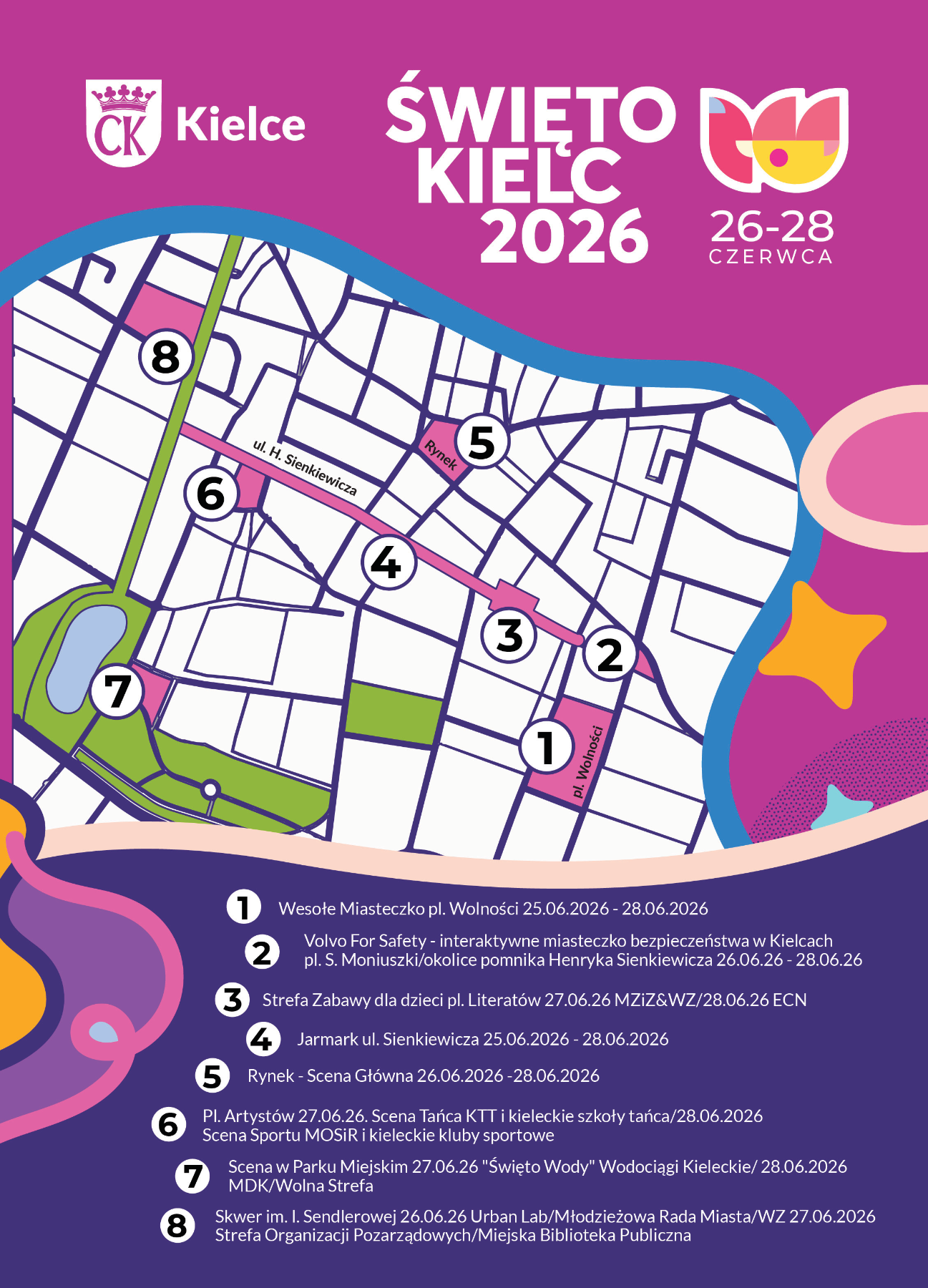 mapka święto kielc